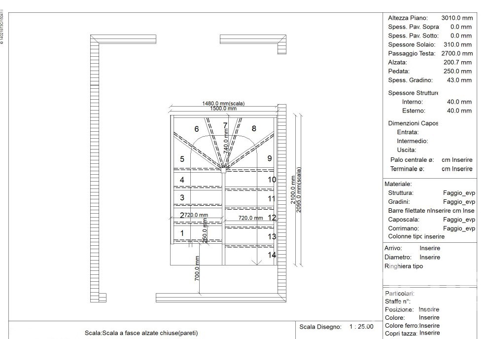 SCALA CON MOBILE SOTTOSCALA Scale a Giorno